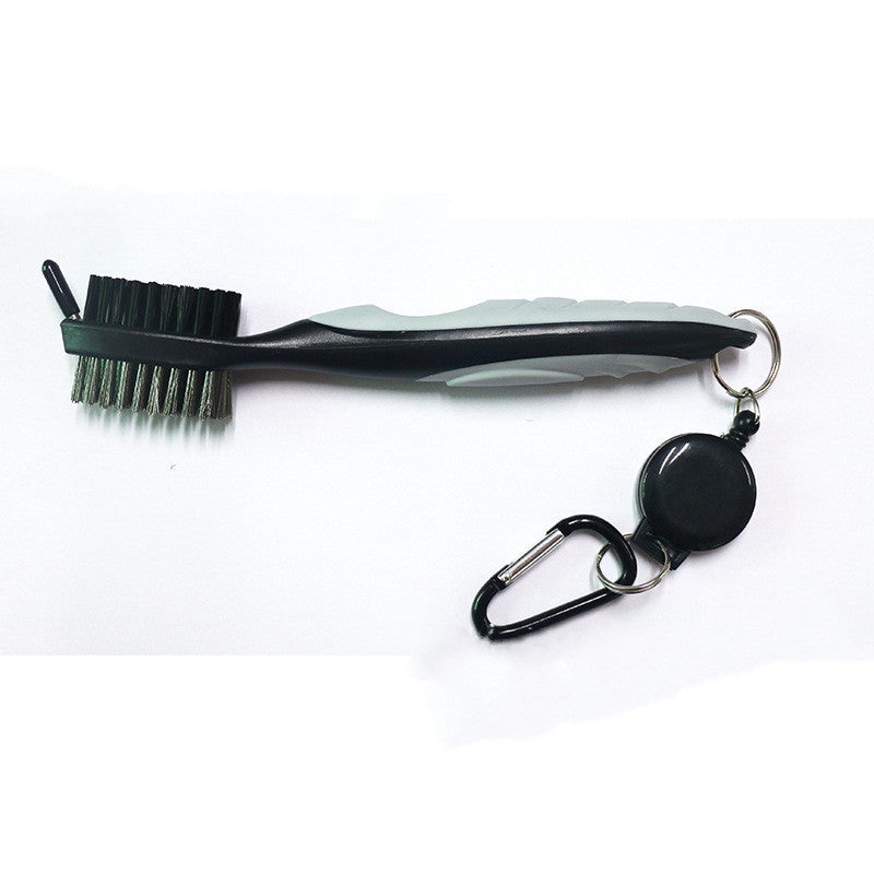 Double-sided brush for golf swing